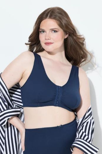 Moda za polnejše Grudnjak na prednje kopčanje pamučni plus velikost, xxl, Ulla Popken in Johann Popken (JP1880)