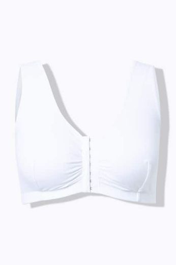 Moda za polnejše Grudnjak na prednje kopčanje pamučni plus velikost, xxl, Ulla Popken in Johann Popken (JP1880)