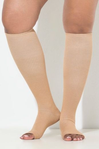 Moda za polnejše Štrample bez prstiju plus velikost, xxl, Ulla Popken in Johann Popken (JP1880)