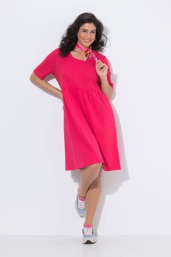 Moda za polnejše Haljina kratkih rukava okruglog izreza plus velikost, xxl, Ulla Popken in Johann Popken (JP1880)