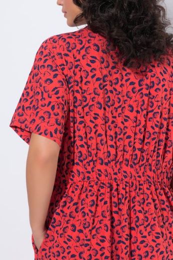 Moda za polnejše Haljina midi kratkih rukava plus velikost, xxl, Ulla Popken in Johann Popken (JP1880)