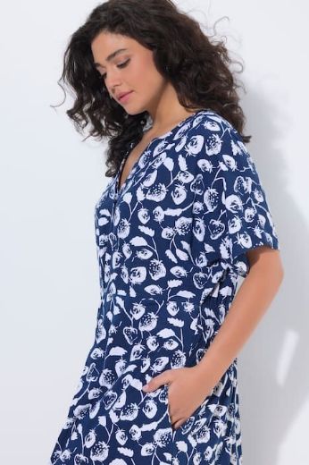 Moda za polnejše Haljina midi kratkih rukava plus velikost, xxl, Ulla Popken in Johann Popken (JP1880)