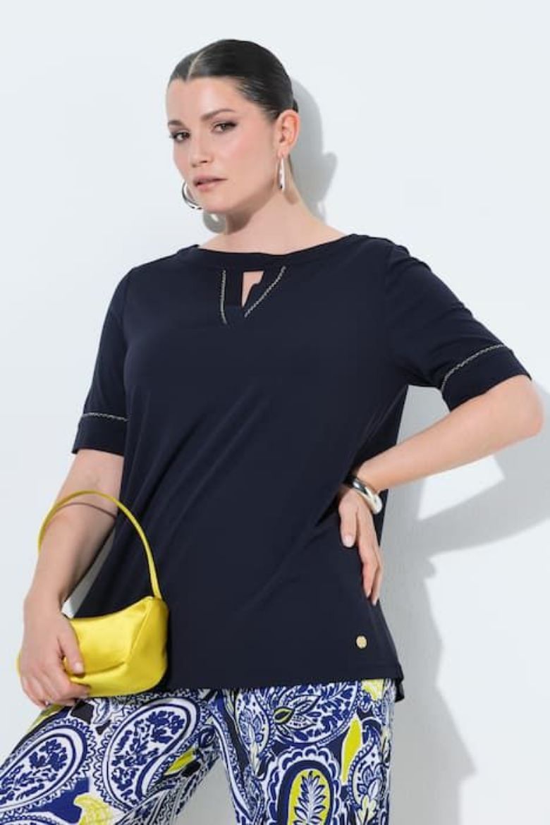 Moda za polnejše Bluza kratkih rukava plus velikost, xxl, Ulla Popken in Johann Popken (JP1880)