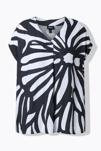 Moda za polnejše Tunika kratkih rukava šireg kroja plus velikost, xxl, Ulla Popken in Johann Popken (JP1880)