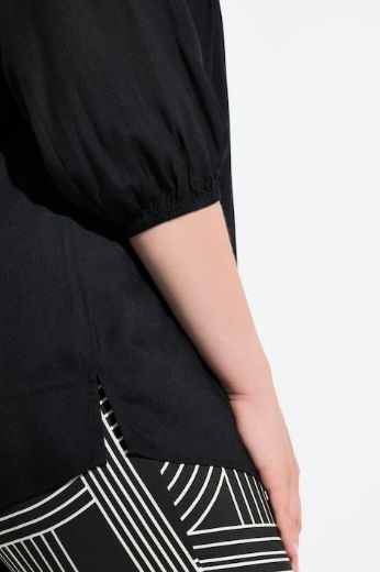 Moda za polnejše Bluza 3/4 rukavi s naborima plus velikost, xxl, Ulla Popken in Johann Popken (JP1880)