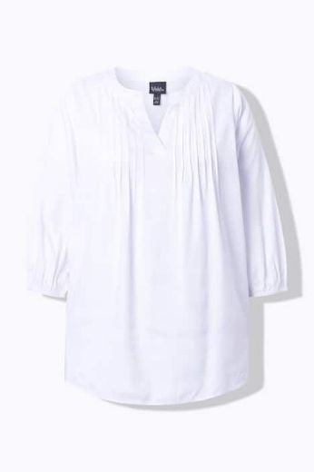 Moda za polnejše Bluza 3/4 rukavi s naborima plus velikost, xxl, Ulla Popken in Johann Popken (JP1880)