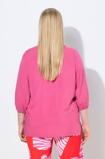 Moda za polnejše Bluza 3/4 rukavi s naborima plus velikost, xxl, Ulla Popken in Johann Popken (JP1880)