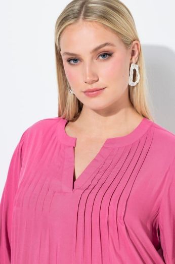 Moda za polnejše Bluza 3/4 rukavi s naborima plus velikost, xxl, Ulla Popken in Johann Popken (JP1880)