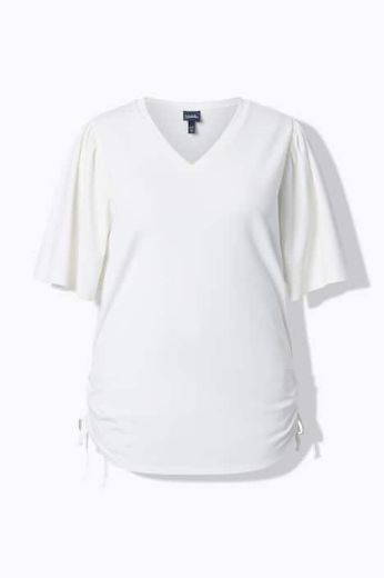 Moda za polnejše Majica kratkih rukava V izreza plus velikost, xxl, Ulla Popken in Johann Popken (JP1880)