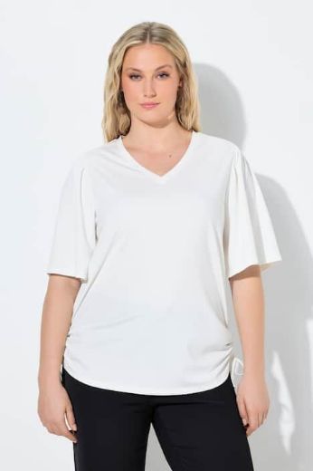 Moda za polnejše Majica kratkih rukava V izreza plus velikost, xxl, Ulla Popken in Johann Popken (JP1880)