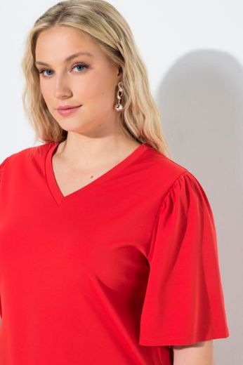 Moda za polnejše Majica kratkih rukava V izreza plus velikost, xxl, Ulla Popken in Johann Popken (JP1880)