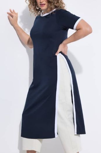 Moda za polnejše Haljina bez rukava s ukrasnim obrubom plus velikost, xxl, Ulla Popken in Johann Popken (JP1880)