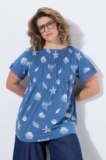 Moda za polnejše Majica kratkih rukava pamučna plus velikost, xxl, Ulla Popken in Johann Popken (JP1880)