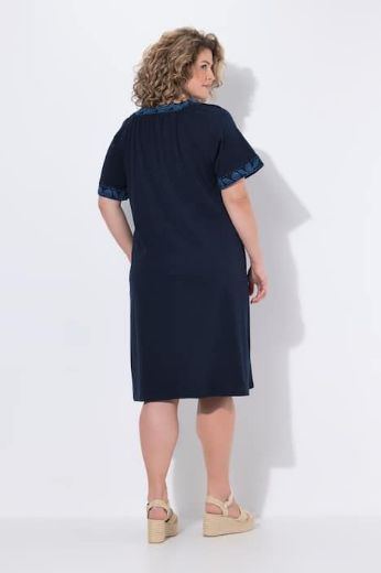 Moda za polnejše Haljina midi kratkih rukava plus velikost, xxl, Ulla Popken in Johann Popken (JP1880)