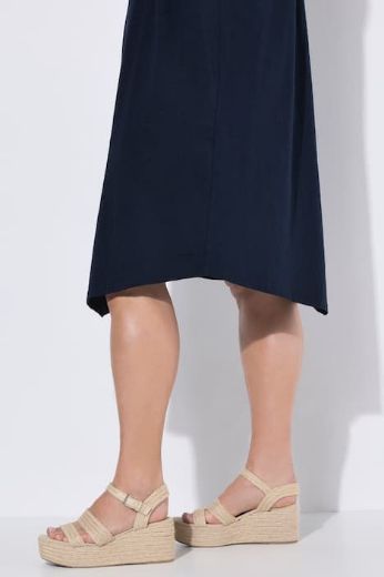 Moda za polnejše Haljina midi kratkih rukava pamučna plus velikost, xxl, Ulla Popken in Johann Popken (JP1880)