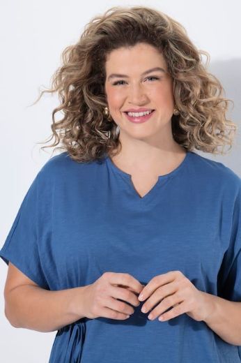 Moda za polnejše Haljina midi kratkih rukava pamučna plus velikost, xxl, Ulla Popken in Johann Popken (JP1880)