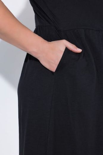 Moda za polnejše Haljina midi kratkih rukava s ukrasima pamučna plus velikost, xxl, Ulla Popken in Johann Popken (JP1880)