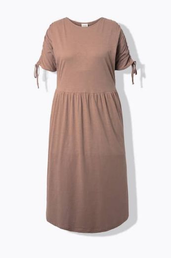 Moda za polnejše Haljina midi kratkih rukava s ukrasima pamučna plus velikost, xxl, Ulla Popken in Johann Popken (JP1880)