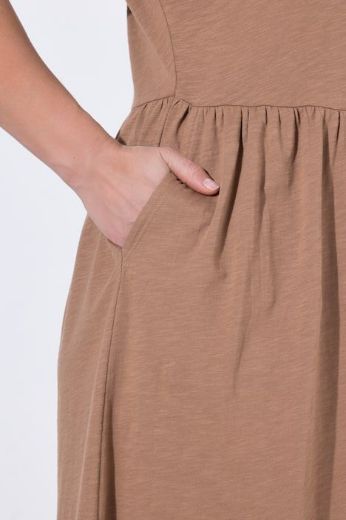 Moda za polnejše Haljina midi kratkih rukava s ukrasima pamučna plus velikost, xxl, Ulla Popken in Johann Popken (JP1880)