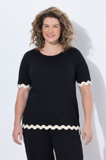 Moda za polnejše Majica kratkih rukava pamučna plus velikost, xxl, Ulla Popken in Johann Popken (JP1880)