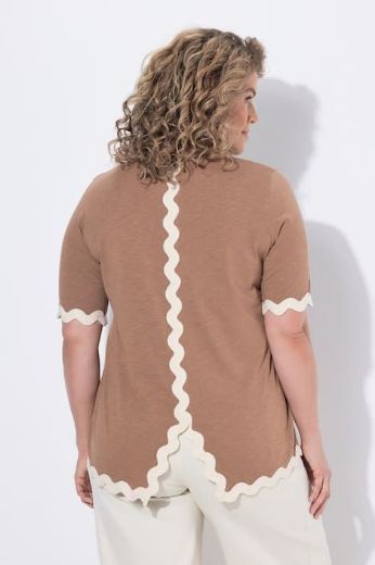 Moda za polnejše Majica kratkih rukava pamučna plus velikost, xxl, Ulla Popken in Johann Popken (JP1880)