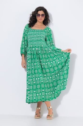 Moda za polnejše Haljina midi 3/4 rukavi plus velikost, xxl, Ulla Popken in Johann Popken (JP1880)