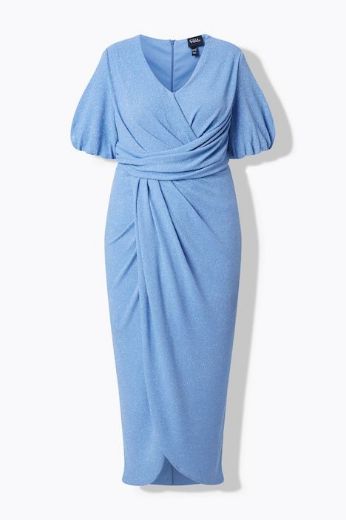 Moda za polnejše Haljina svečana maxi kratkih rukava omotanog izgleda plus velikost, xxl, Ulla Popken in Johann Popken (JP1880)