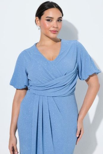 Moda za polnejše Haljina svečana maxi kratkih rukava omotanog izgleda plus velikost, xxl, Ulla Popken in Johann Popken (JP1880)