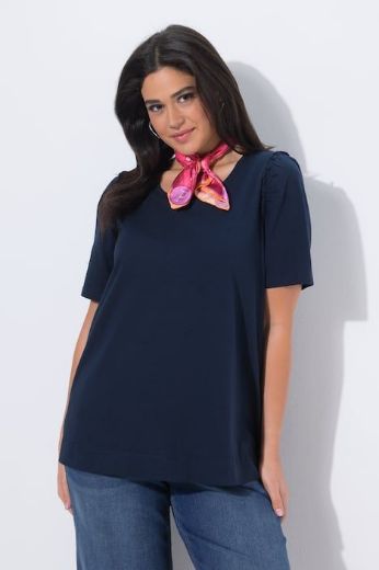 Moda za polnejše Majica kratkih rukava A kroja okruglog izreza plus velikost, xxl, Ulla Popken in Johann Popken (JP1880)