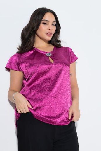 Moda za polnejše Bluza kratkih rukava A kroja plus velikost, xxl, Ulla Popken in Johann Popken (JP1880)