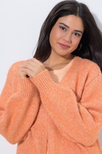 Moda za polnejše Kardigan pleteni otvorenog kroja plus velikost, xxl, Ulla Popken in Johann Popken (JP1880)