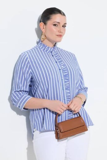 Moda za polnejše Bluza 3/4 rukava A kroja plus velikost, xxl, Ulla Popken in Johann Popken (JP1880)