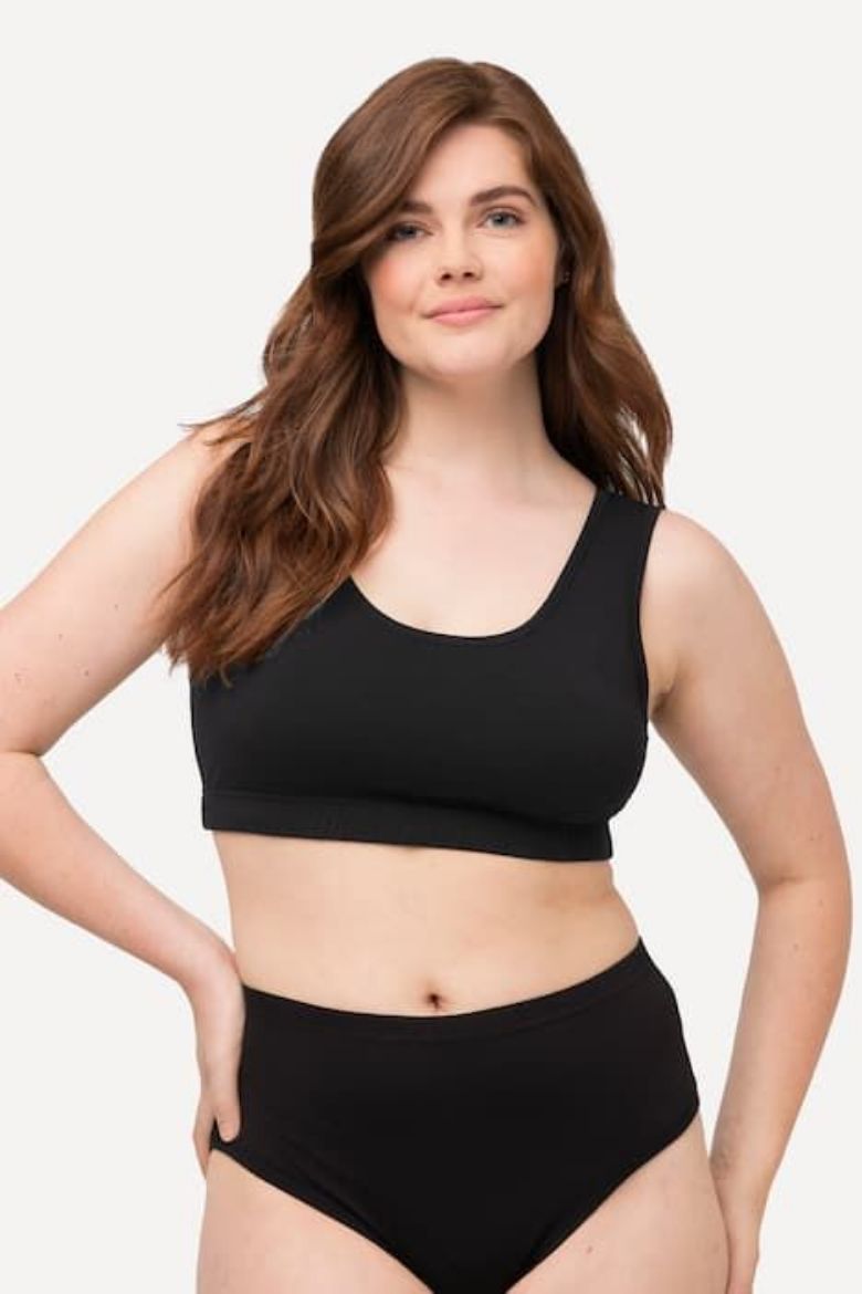 Moda za polnejše Grudnjak bez žica širokih naramenica plus velikost, xxl, Ulla Popken in Johann Popken (JP1880)