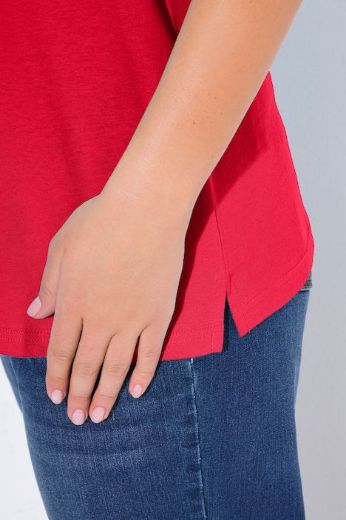 Moda za polnejše Top V ovratnika plus velikost, xxl, Ulla Popken in Johann Popken (JP1880)