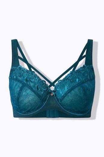 Moda za polnejše Grudnjak s dodatkom ukrasne čipke i ukrasnim naramenicama plus velikost, xxl, Ulla Popken in Johann Popken (JP1880)