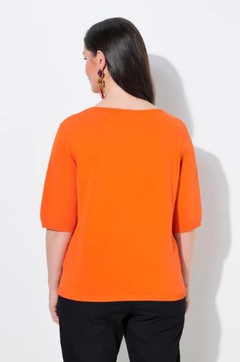 Moda za polnejše Pulover polu rukava V ovratnika plus velikost, xxl, Ulla Popken in Johann Popken (JP1880)