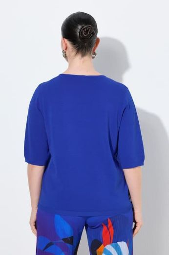 Moda za polnejše Pulover polu rukava V ovratnika plus velikost, xxl, Ulla Popken in Johann Popken (JP1880)