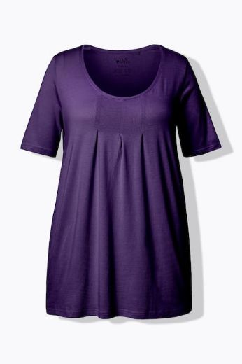 Moda za polnejše Majica s naborima duži model plus velikost, xxl, Ulla Popken in Johann Popken (JP1880)