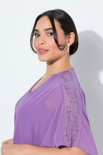 Moda za polnejše Haljina elegantna  s dekorativnim ukrasima na ramenima plus velikost, xxl, Ulla Popken in Johann Popken (JP1880)