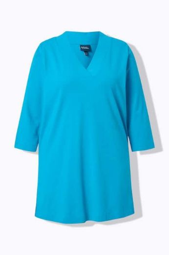 Moda za polnejše Majica duži model V ovratnika plus velikost, xxl, Ulla Popken in Johann Popken (JP1880)