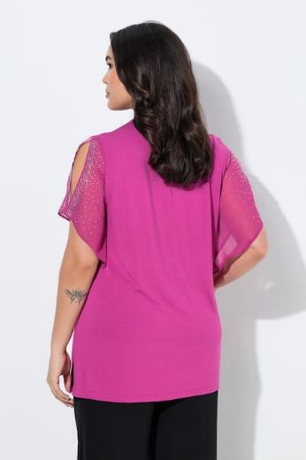 Moda za polnejše Bluza svečana s ukrasima na rukavima plus velikost, xxl, Ulla Popken in Johann Popken (JP1880)