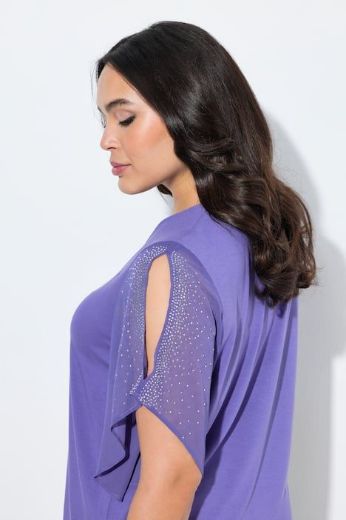 Moda za polnejše Bluza svečana s ukrasima na rukavima plus velikost, xxl, Ulla Popken in Johann Popken (JP1880)