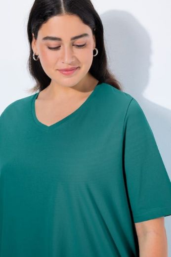 Moda za polnejše Majica V izreza A kroja kratkih rukava plus velikost, xxl, Ulla Popken in Johann Popken (JP1880)