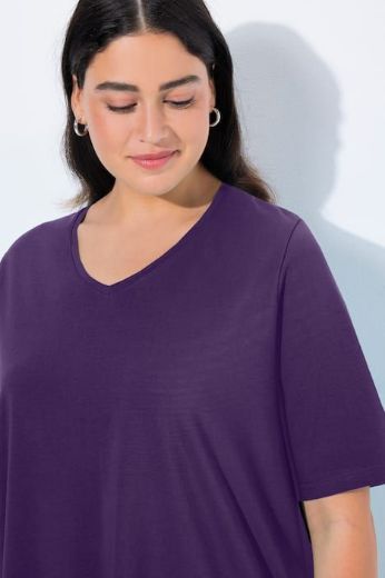 Moda za polnejše Majica V izreza A kroja kratkih rukava plus velikost, xxl, Ulla Popken in Johann Popken (JP1880)