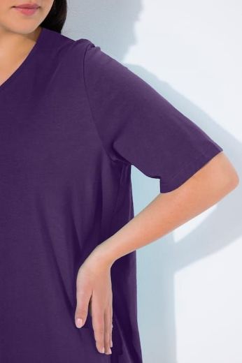 Moda za polnejše Majica V izreza A kroja kratkih rukava plus velikost, xxl, Ulla Popken in Johann Popken (JP1880)