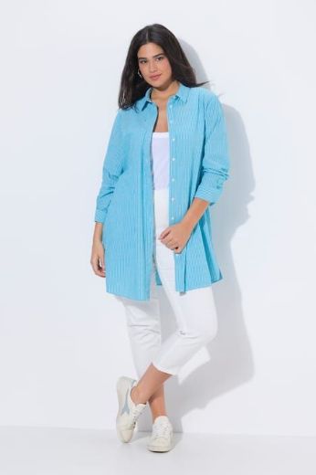 Moda za polnejše Bluza dužeg kroja na pruge plus velikost, xxl, Ulla Popken in Johann Popken (JP1880)