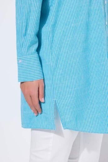 Moda za polnejše Bluza dužeg kroja na pruge plus velikost, xxl, Ulla Popken in Johann Popken (JP1880)