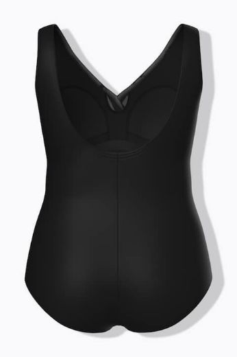 Moda za polnejše Kupaći kostim jednodijelni s prugama plus velikost, xxl, Ulla Popken in Johann Popken (JP1880)