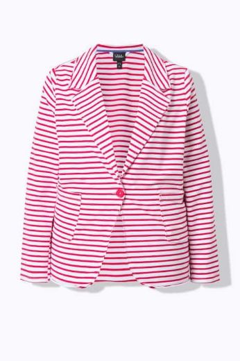 Moda za polnejše Sako na pruge plus velikost, xxl, Ulla Popken in Johann Popken (JP1880)