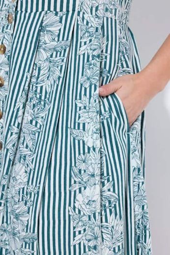 Moda za polnejše Haljina maxi cvjetnog uzorka plus velikost, xxl, Ulla Popken in Johann Popken (JP1880)